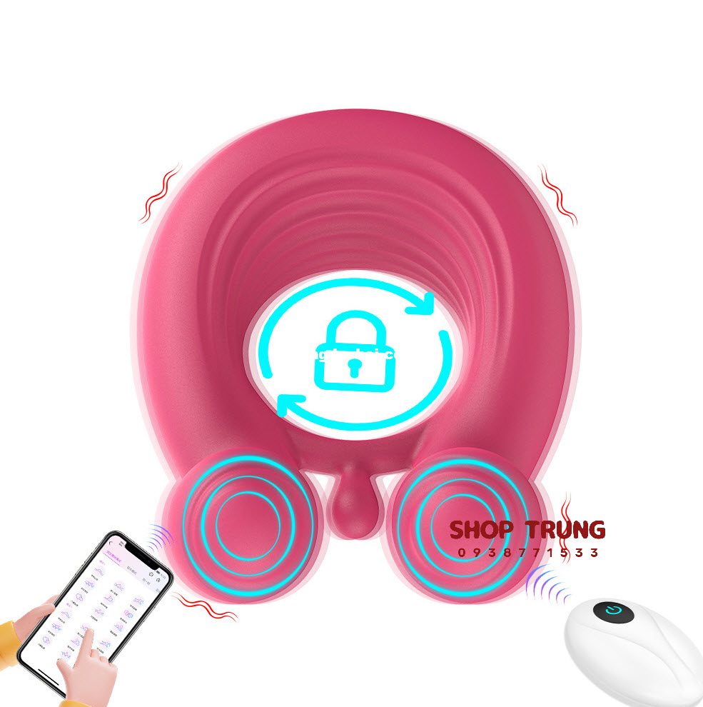 Nhẫn rung điều khiển app tăng khoái cảm cặp đôi