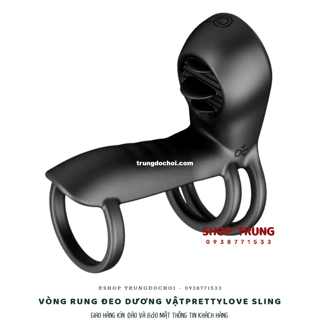 Vòng Rung Đeo Dương Vật Prettylove Sling Đỉnh Cao Hưng Phấn