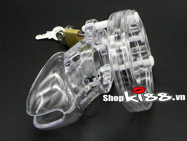 Transparent Medical-Grade Male Chastity Cage Stop Early