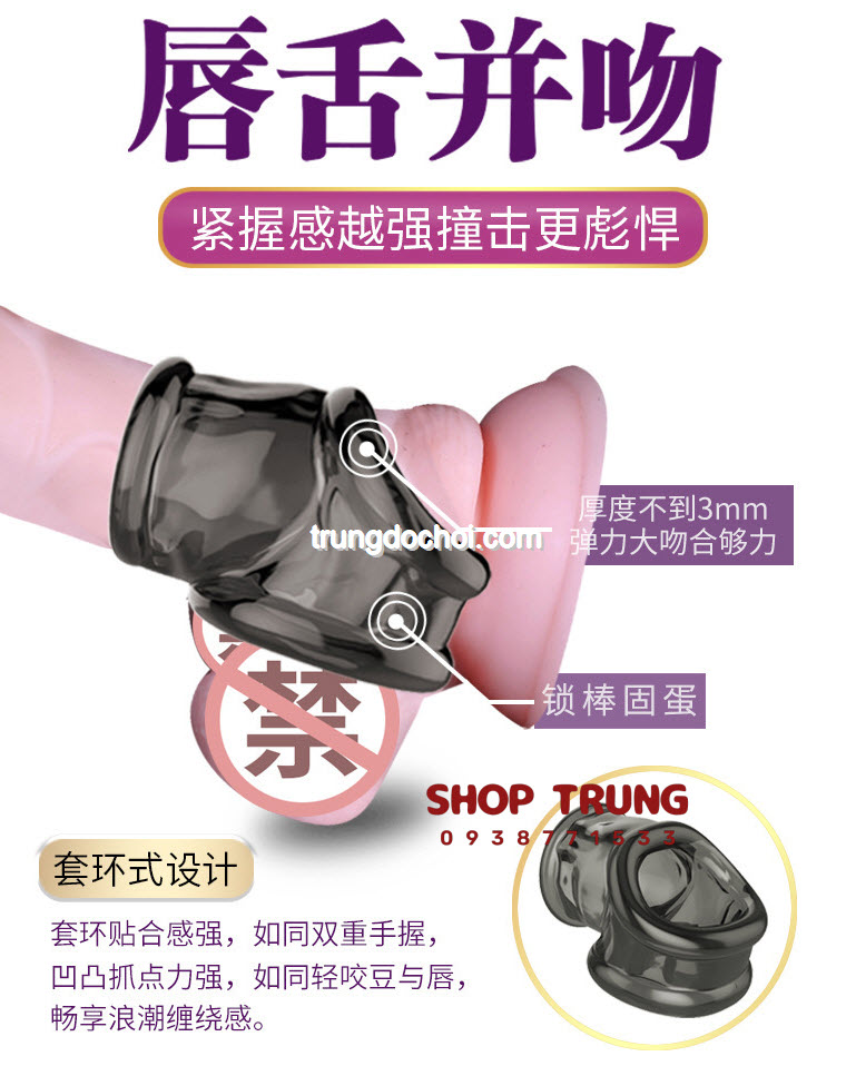 Đại lý Vòng Đeo Dương Vật Silicone Tăng Cương Cứng Kéo Dài Cuộc Yêu  chính hãng