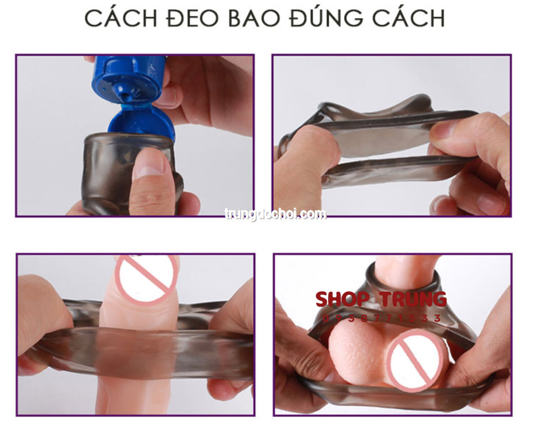 Đại lý Vòng Đeo Dương Vật Silicone Tăng Cương Cứng Kéo Dài Cuộc Yêu  chính hãng