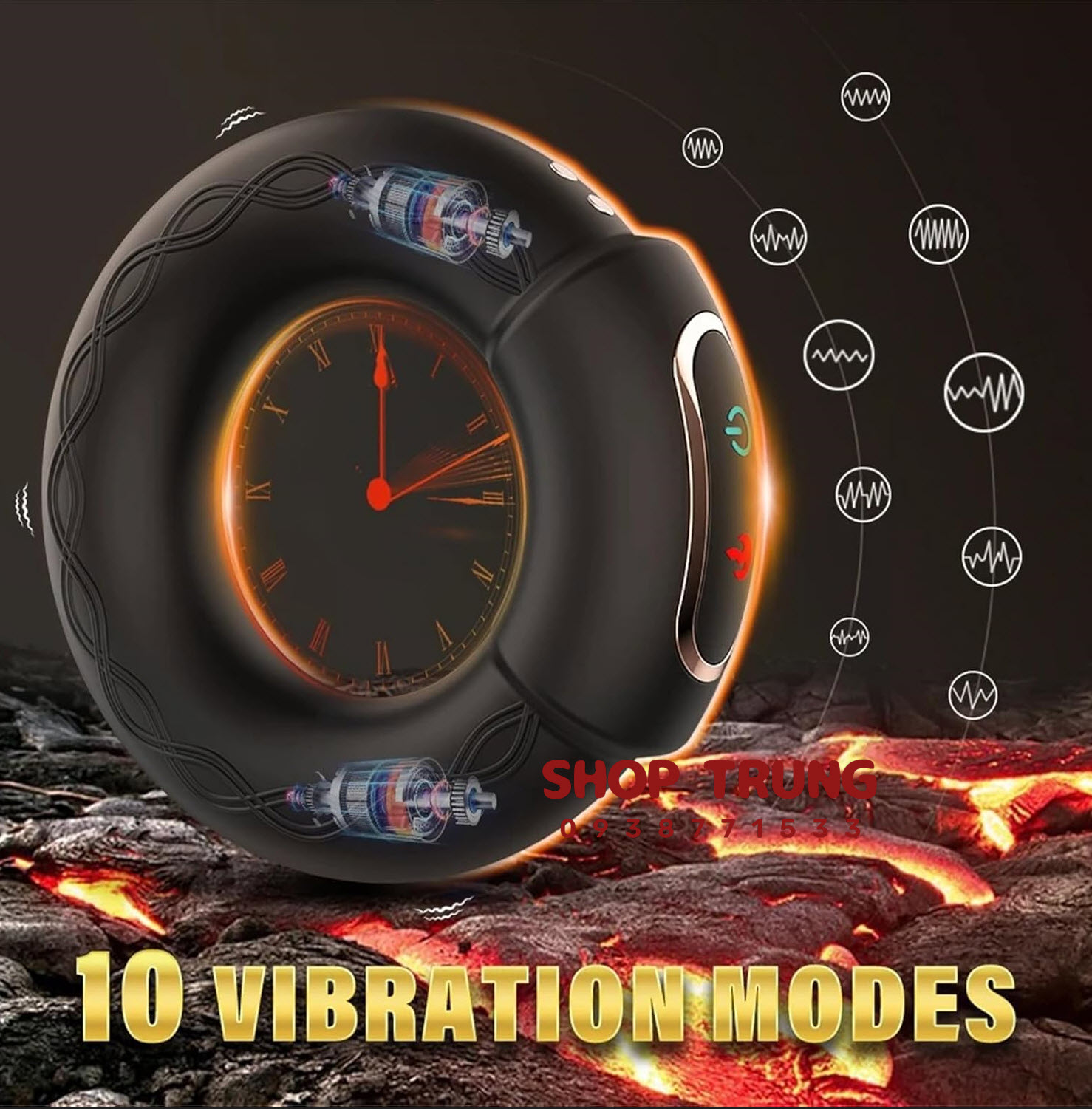 Vòng Đeo Dương Vật Có Nhiệt Vừa Rung Vừa Kéo Dài Thời Gian Chiến Đấu