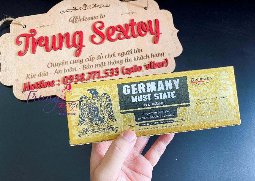 Thông tin Lên đỉnh làm chủ sức mạnh phái nam với GERMANY MUST STATE nhập khẩu Thông tin Lên đỉnh làm chủ sức mạnh phái nam với GERMANY MUST STATE nhập khẩu