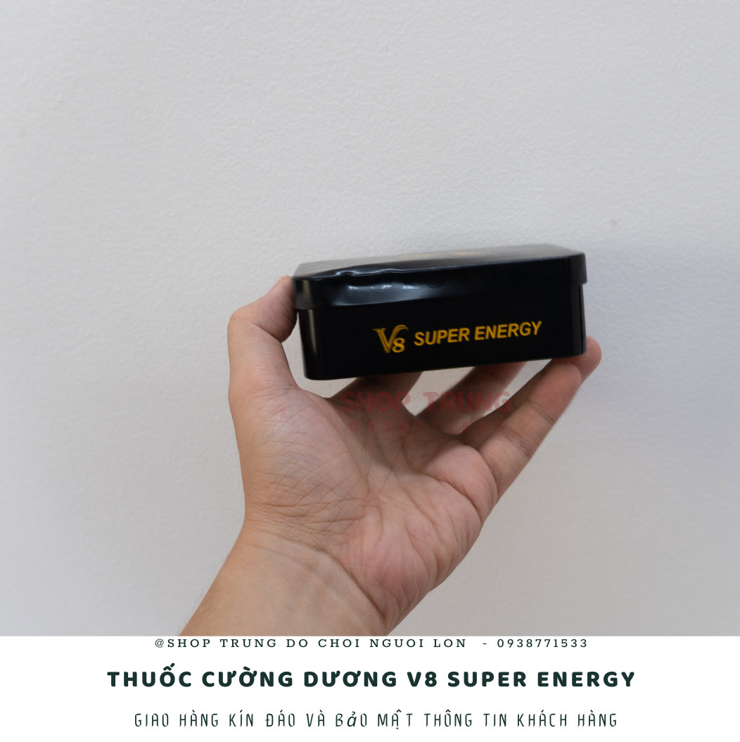 Thuốc cường dương V8 Super Energy tăng cường sinh lực mạnh mẽ