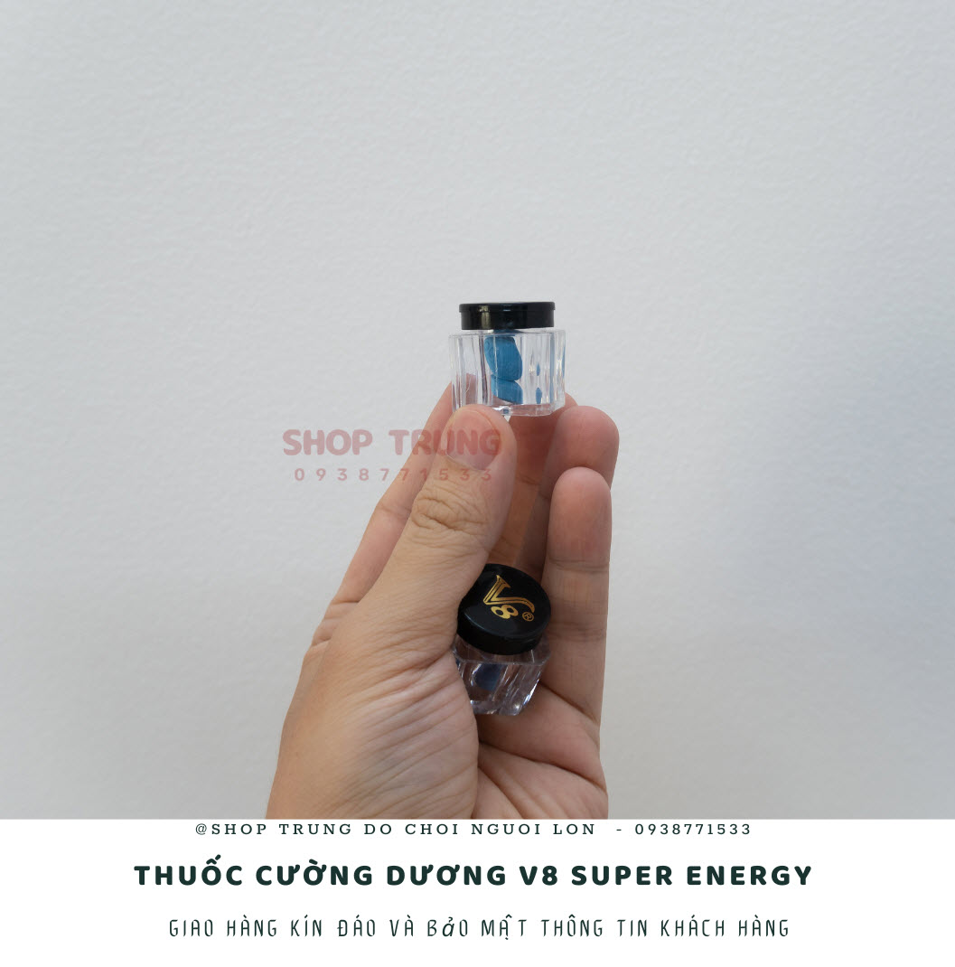 Thuốc cường dương V8 Super Energy tăng cường sinh lực mạnh mẽ