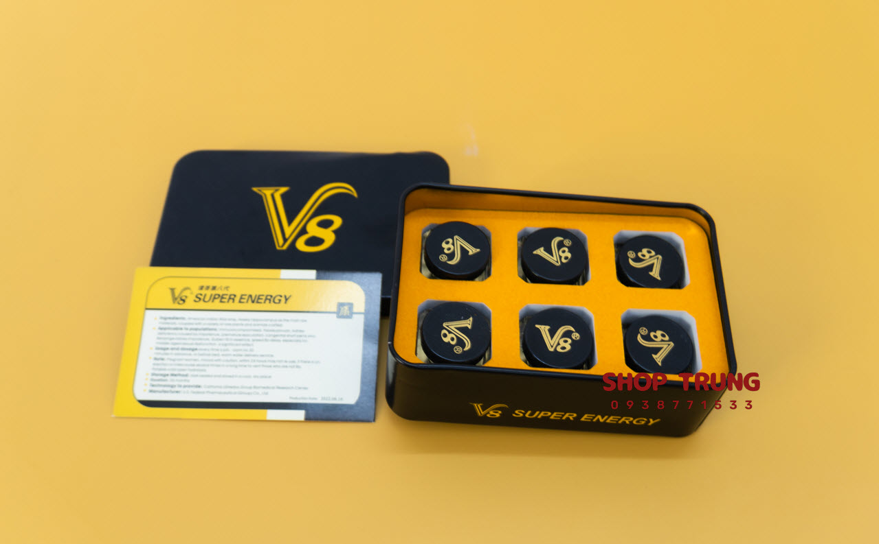 Thuốc cường dương V8 Super Energy tăng cường sinh lực mạnh mẽ