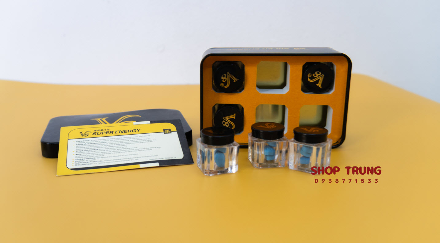 Thuốc cường dương V8 Super Energy tăng cường sinh lực mạnh mẽ
