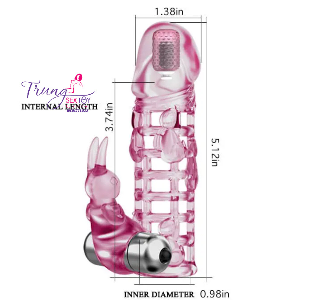 Bao cao su Love Sleeve siêu kích thích rung 2 đầu tăng cảm xúc Bao cao su Love Sleeve siêu kích thích rung 2 đầu tăng cảm xúc