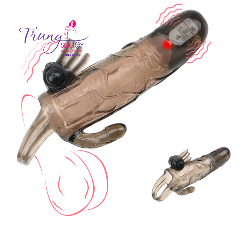 Bao cao su rung hai đầu cực mạnh tăng kích thước thăng hoa Bao cao su rung hai đầu cực mạnh tăng kích thước thăng hoa