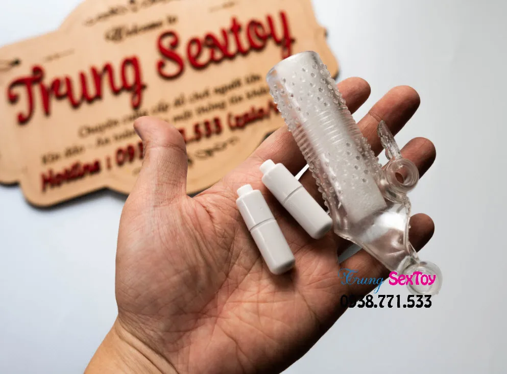 Bao cao su đôn dên siêu mỏng có gai rung kích thích điểm G cực phê