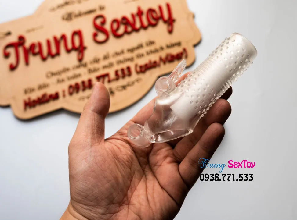 Bao cao su đôn dên siêu mỏng có gai rung kích thích điểm G cực phê