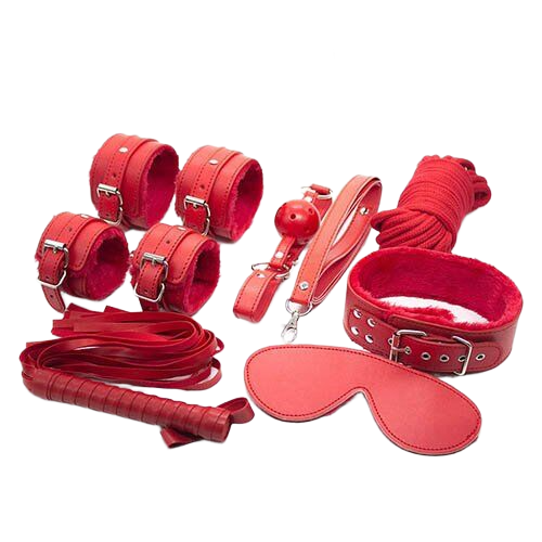  Thông tin Bộ đồ chơi bạo dâm 7 món da đỏ QT07  tốt nhất 