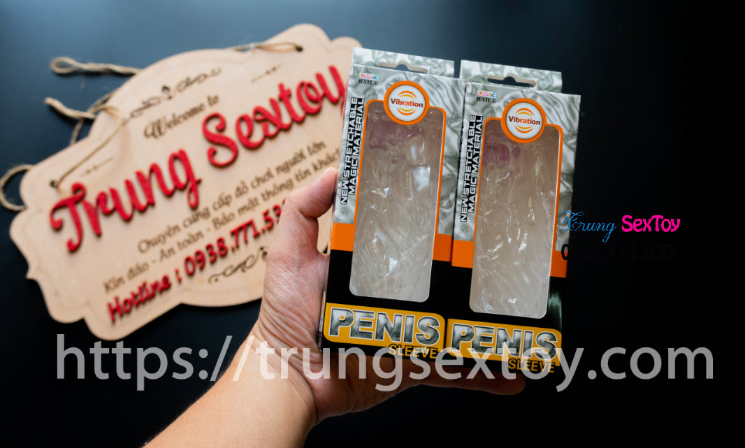 Penis Enlargement Condom With Vibrating Beads Intense Pleasure