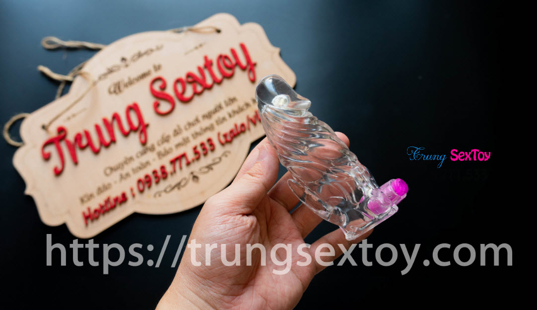 Penis Enlargement Condom With Vibrating Beads Intense Pleasure