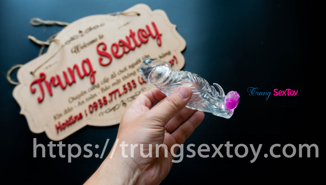 Penis Enlargement Condom With Vibrating Beads Intense Pleasure