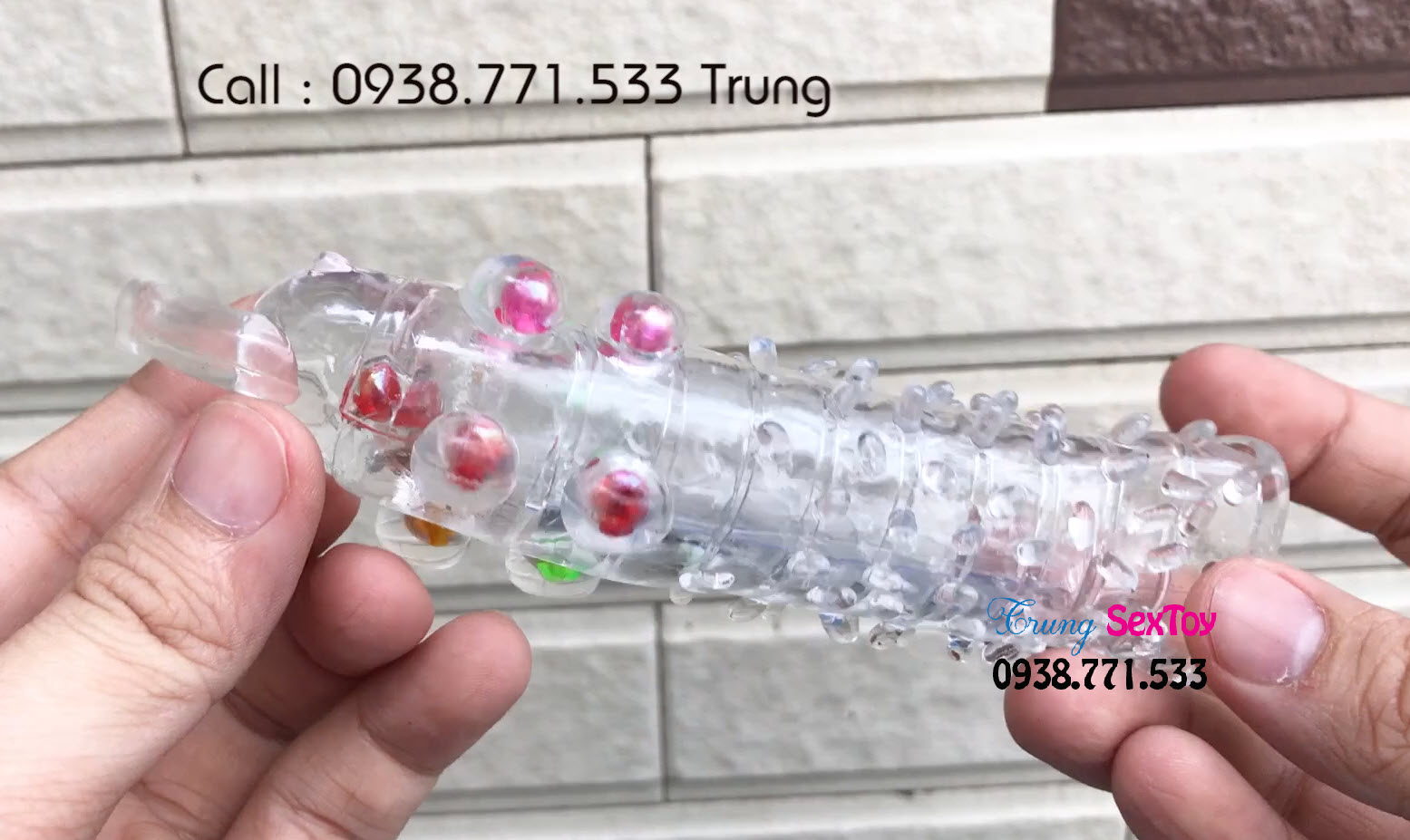 Bao cao su đôn dên có bi đầu voi silicon siêu mềm sạch sẽ dễ dùng