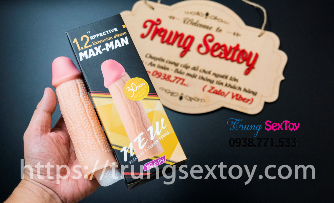 Bao Cao Su Gai Maxman 02 Tăng Kích Thước Siêu Mượt Thăng Hoa