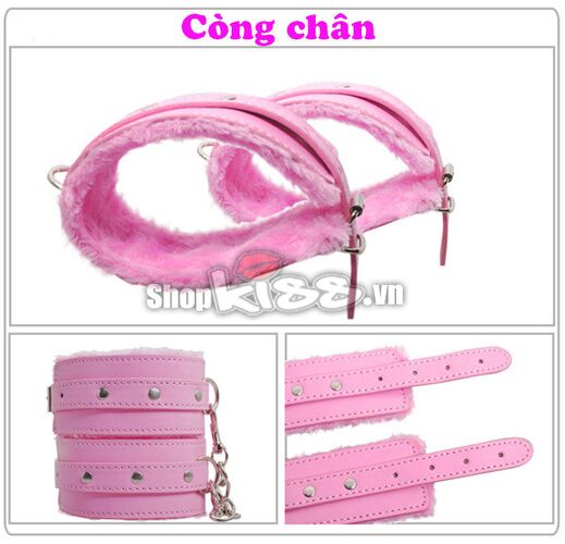 Bộ đồ chơi BDSM 7 món màu hồng cho trải nghiệm đỉnh cao