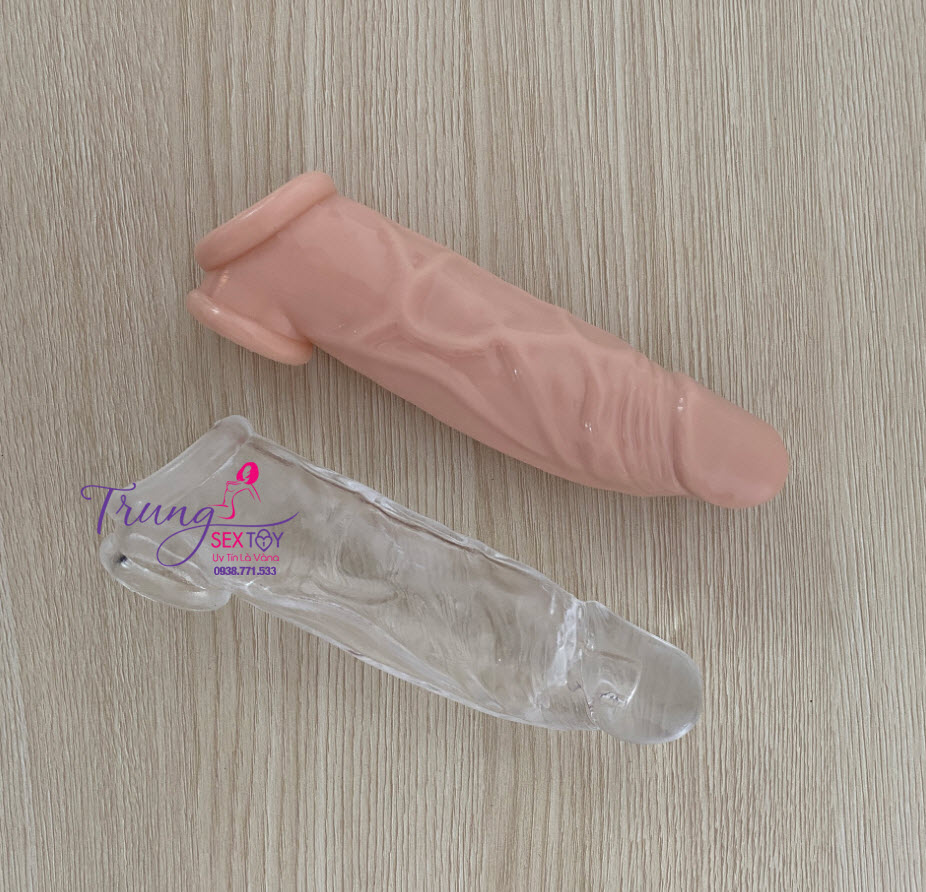 Silicone Penis Enlargement Delay Condom Double Layer Lasting