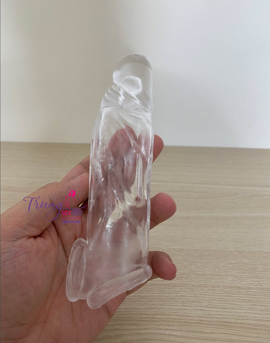 Silicone Penis Enlargement Delay Condom Double Layer Lasting