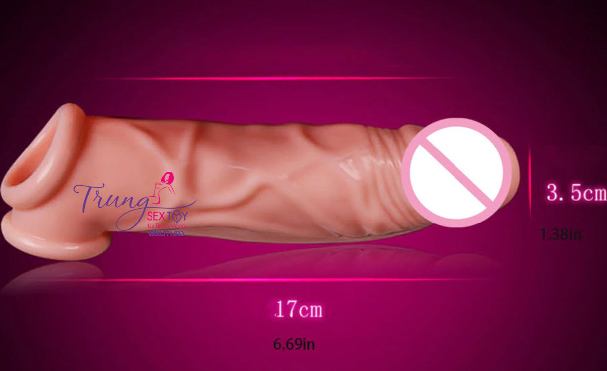 Silicone Penis Enlargement Delay Condom Double Layer Lasting
