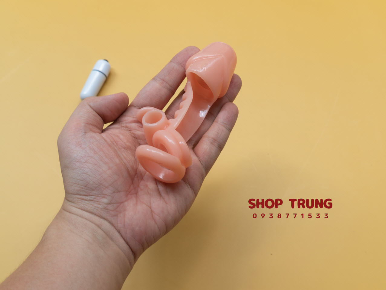 Bao cao su đôn dên có rung xương cá TPE siêu êm hiệu quả kích thích