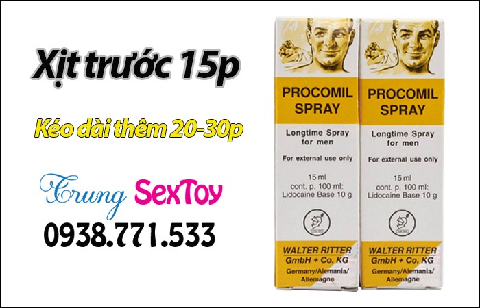 Chai Xịt Kéo Dài Procomil - Tăng Hưng Phấn, Kéo Dài Thời Gian