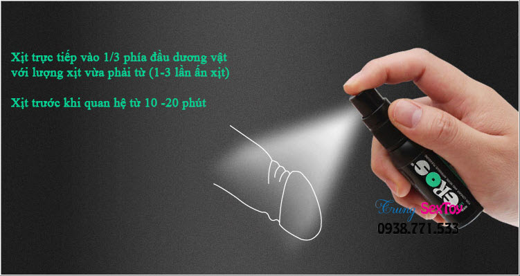 Chai Xịt Kéo Dài Eros Tăng Cường Sinh Lý Hỗ Trợ Xuất Tinh