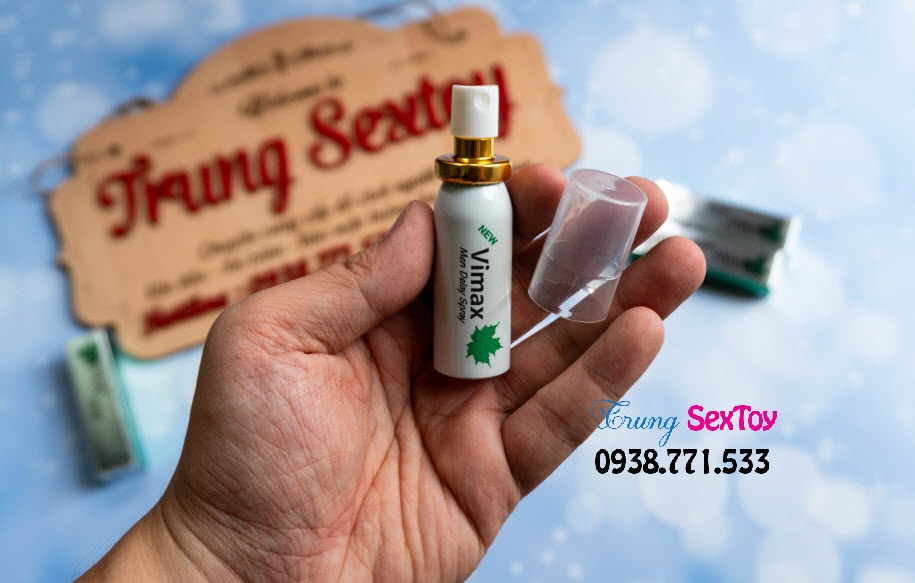 Chai xịt Vimax chống xuất tinh sớm, tăng khoái cảm đỉnh cao