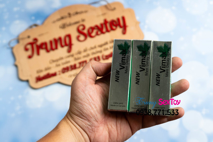 Chai xịt Vimax chống xuất tinh sớm, tăng khoái cảm đỉnh cao