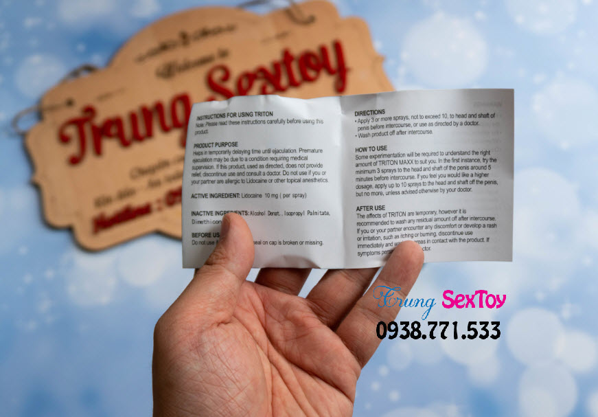 Chai xịt Triton kéo dài thời gian giúp đêm ngọt ngào thêm hấp dẫn Chai xịt Triton kéo dài thời gian giúp đêm ngọt ngào thêm hấp dẫn