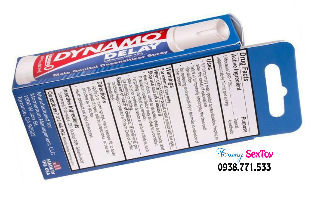 Dynamo Chai Xịt Giữ Lâu Hiệu Quả Thành Phần An Toàn HDSD