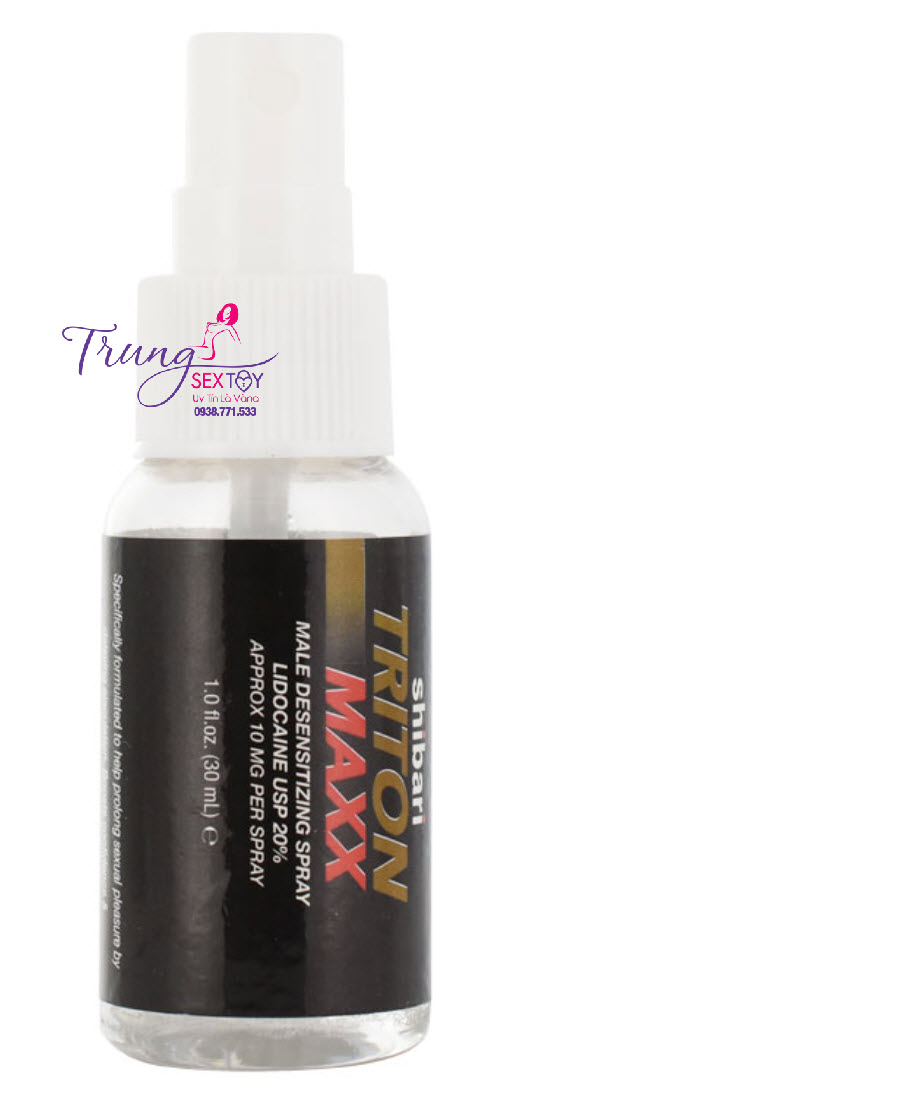 Chai xịt Shibari Triton Maxx công dụng hiệu quả cải thiện sinh lý