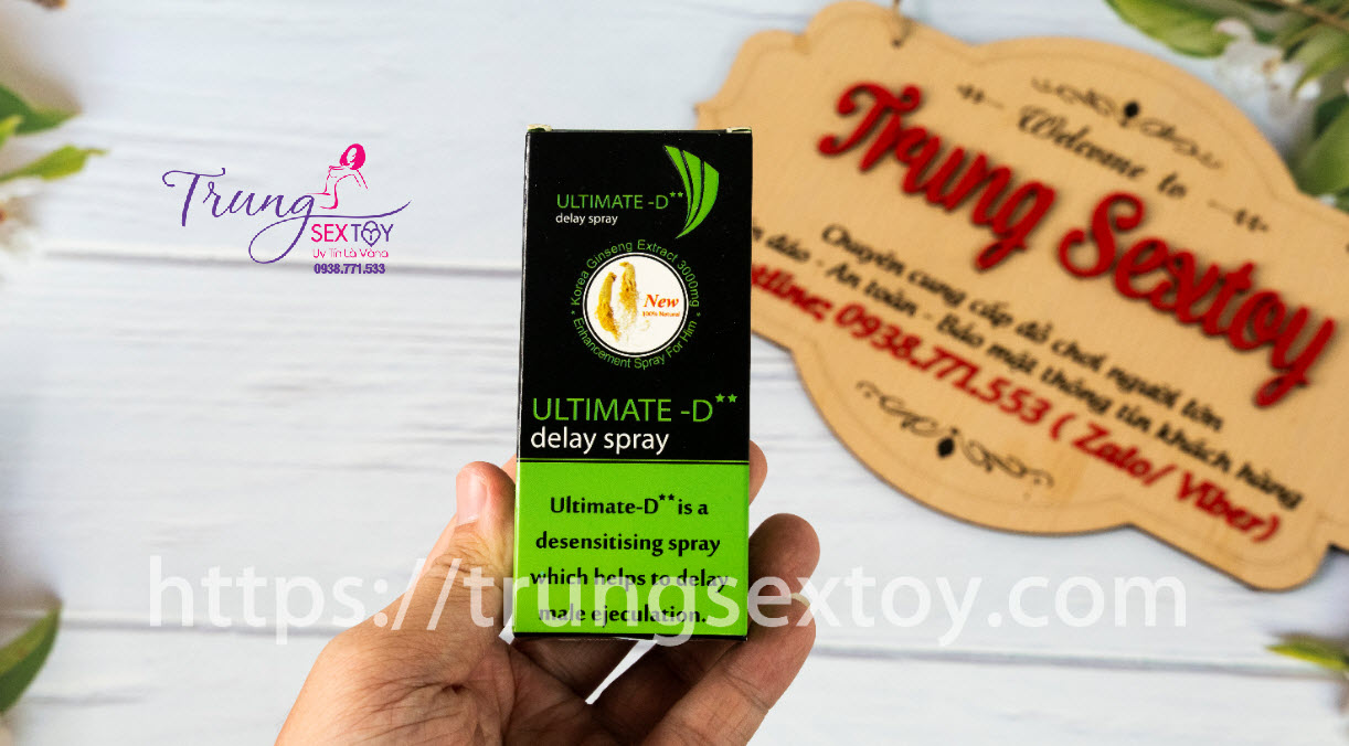 Xịt chống xuất tinh sớm Ultimate D - Kiềm chế lâu, tăng cường bản lĩnh Xịt chống xuất tinh sớm Ultimate D - Kiềm chế lâu, tăng cường bản lĩnh