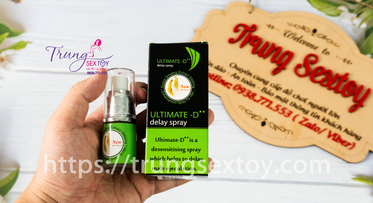 Xịt Chống Xuất Tinh Sớm Ultimate D Tăng Sức Mạnh Nam Giới