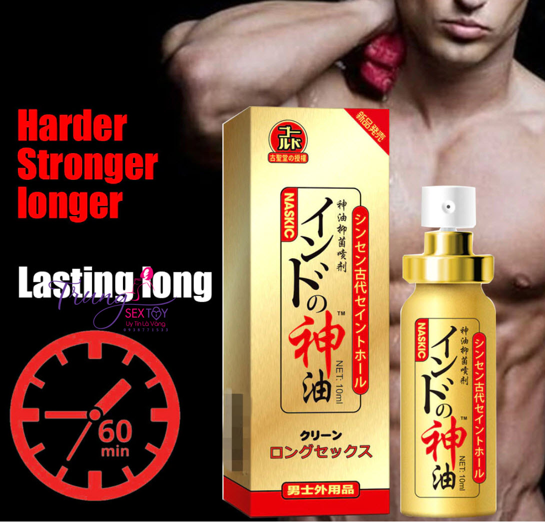 Chai xịt chống xuất tinh sớm Naskic hiệu quả an toàn tăng cường khoái cảm