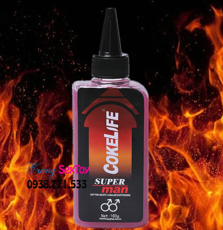 Gel bôi trơn hậu môn Cokelife SuperMan - Mềm mượt, an toàn, kích thích