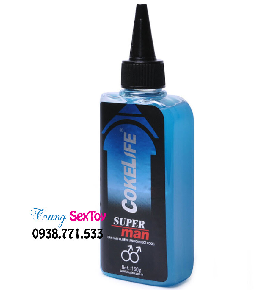 Gel bôi trơn hậu môn Cokelife SuperMan - Mềm mượt, an toàn, kích thích