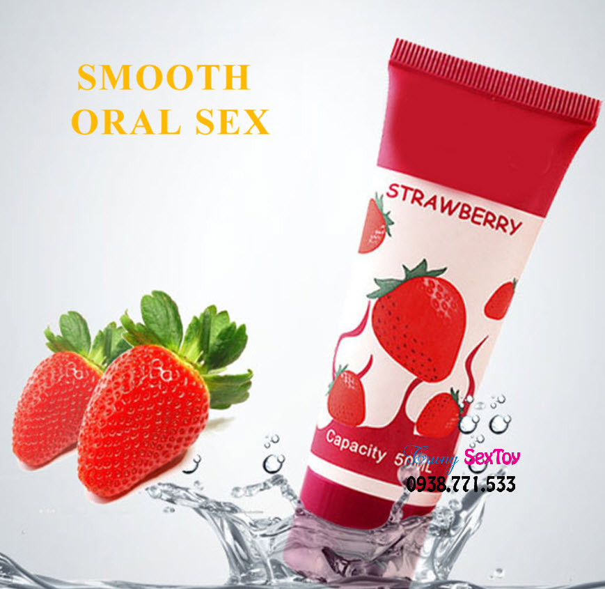 Gel Bôi Trơn Hương Dâu Tự Nhiên Mềm Mịn Kích Thích