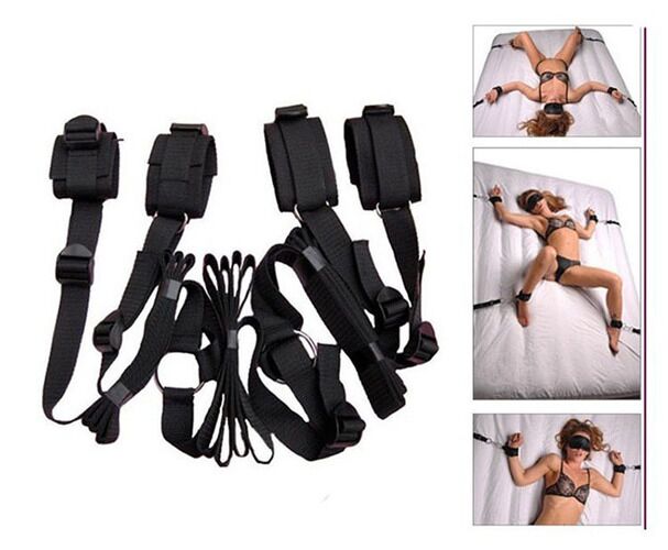 Bedroom Bondage Kit Hand Leg Restraints Couples Fun
