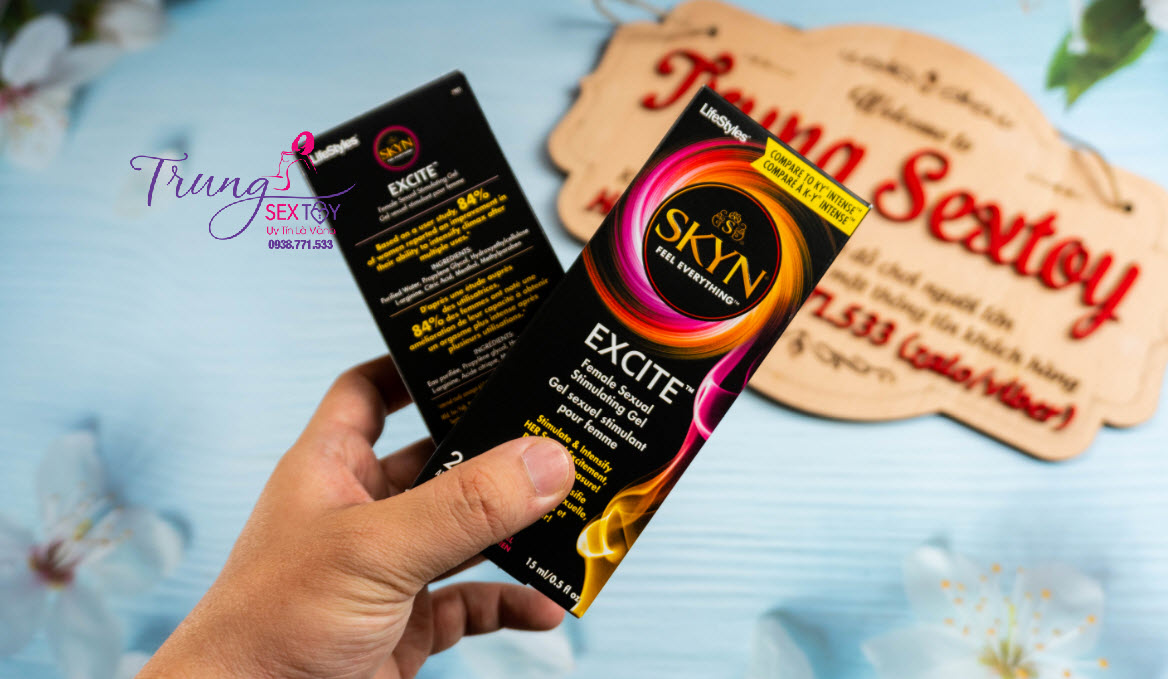 Gel bôi trơn nữ tăng khoái cảm an toàn Excite USA chính hãng