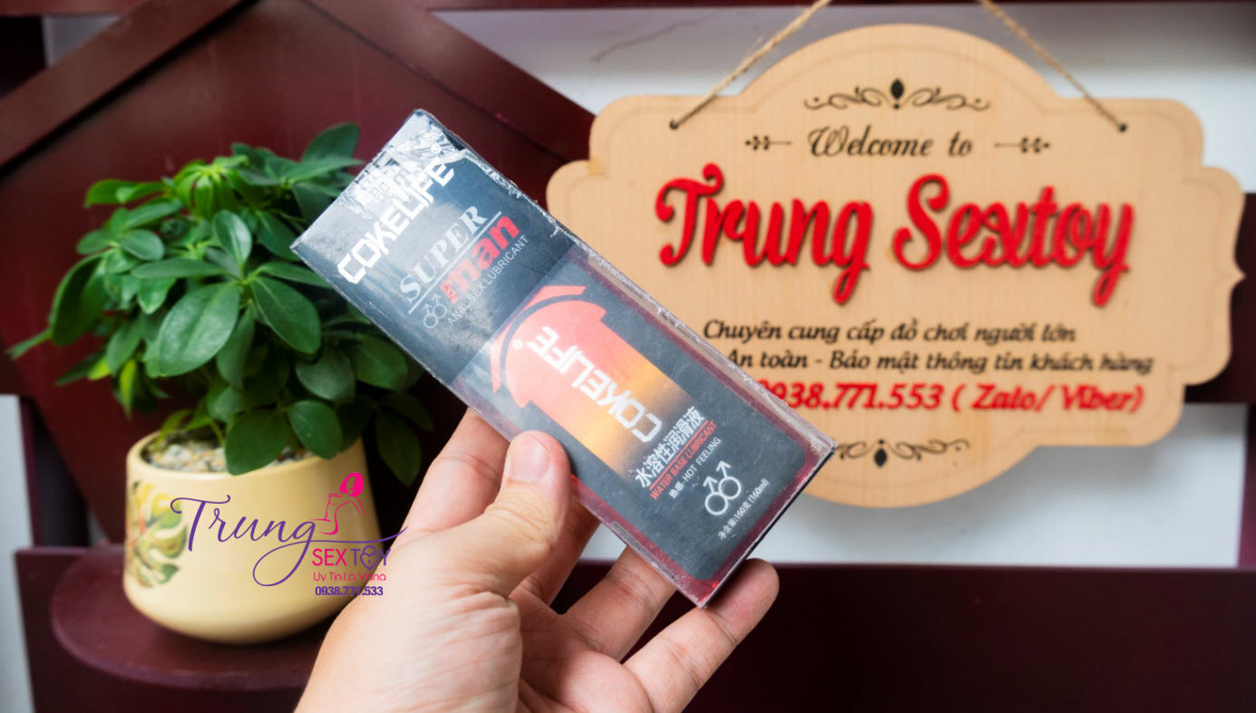 Gel bôi trơn Cokelife SuperMan 160g an toàn mát lạnh nóng nâng cao khoái cảm