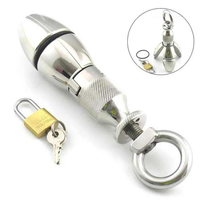 Stainless Steel Adjustable Anal Expander Comfortable Safe Use
