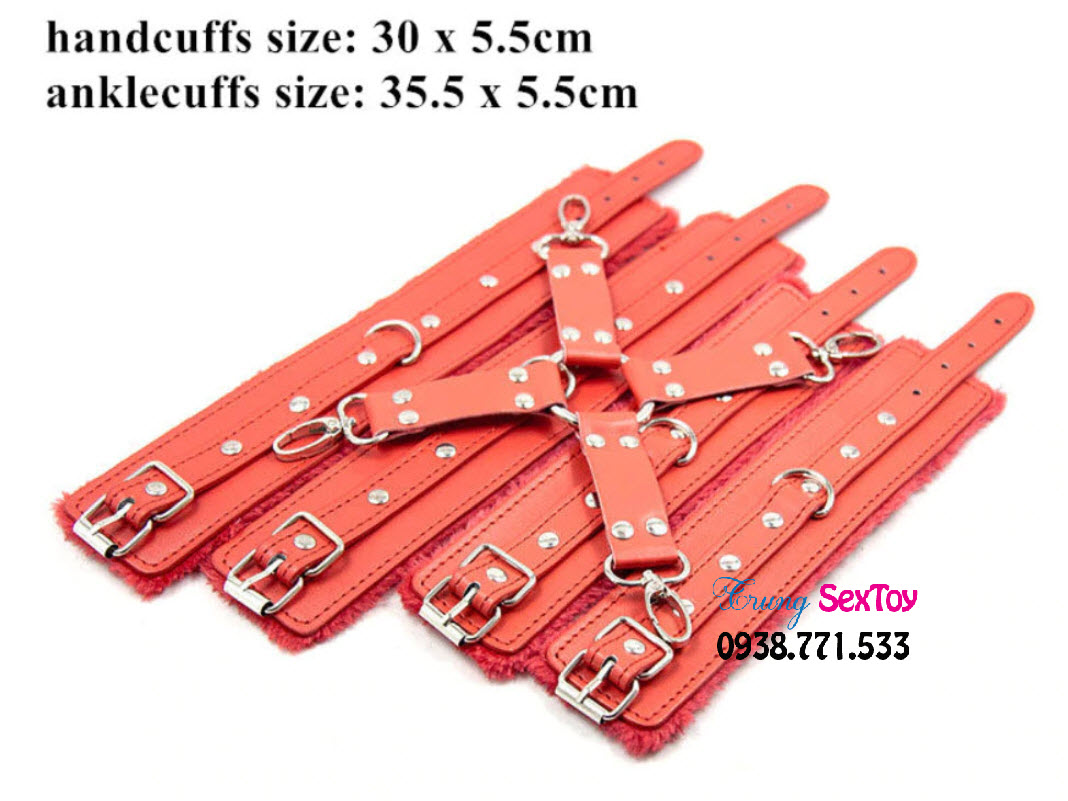 Đồ chơi BDSM trói tay chân tăng khoái cảm cho Sub người mới