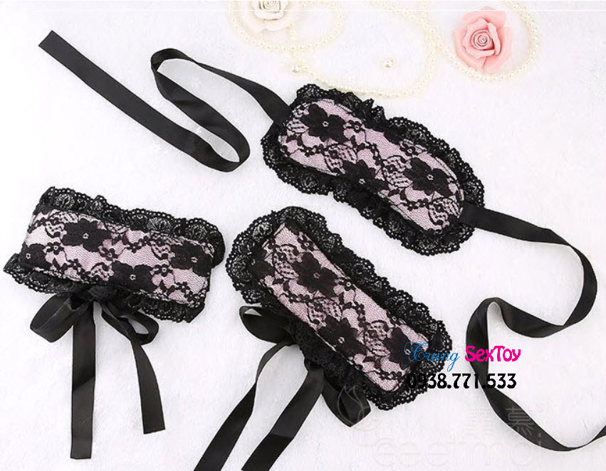 Combo BDSM cao cấp bịt mắt trói tay thư giãn kích thích