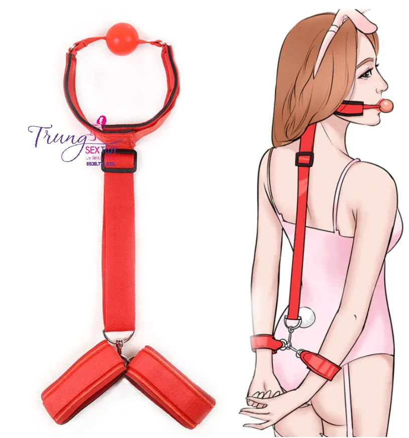 Set Khóa Tay Bịt Miệng Bạo Dâm Siêu Phê Đồ Chơi Kích Thích