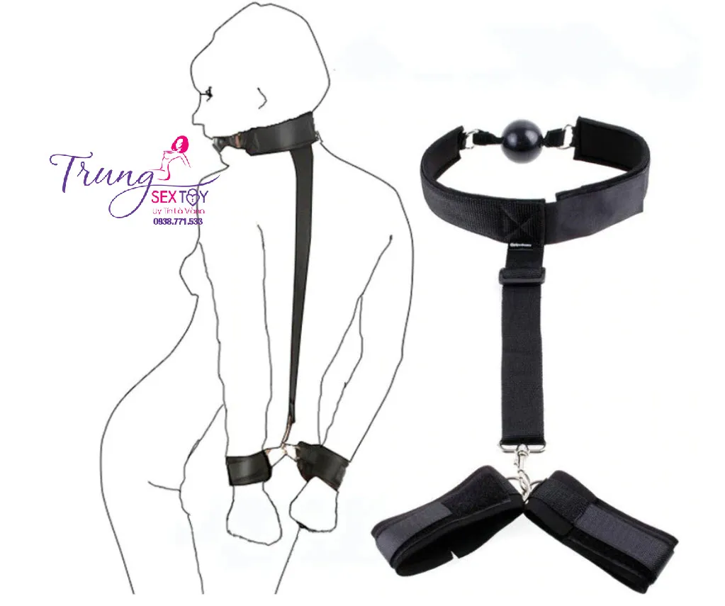 Set Khóa Tay Bịt Miệng Bạo Dâm Siêu Phê Đồ Chơi Kích Thích