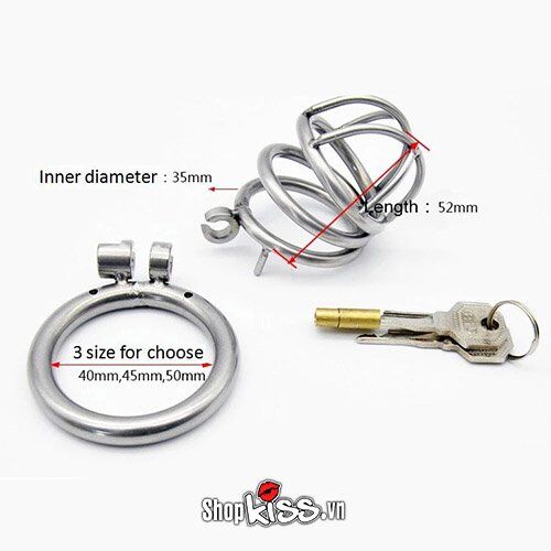 Khóa dương vật inox 304 siêu bền bảo vệ an toàn nam giới