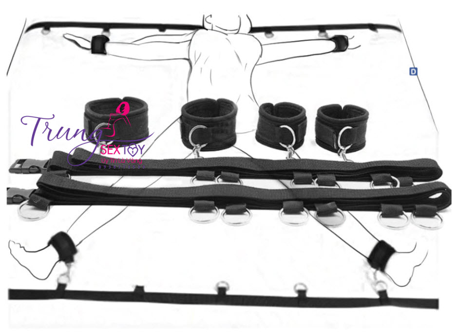 Hệ thống dây trói giường bdsm sáng tạo kích thích cảm xúc yêu thương