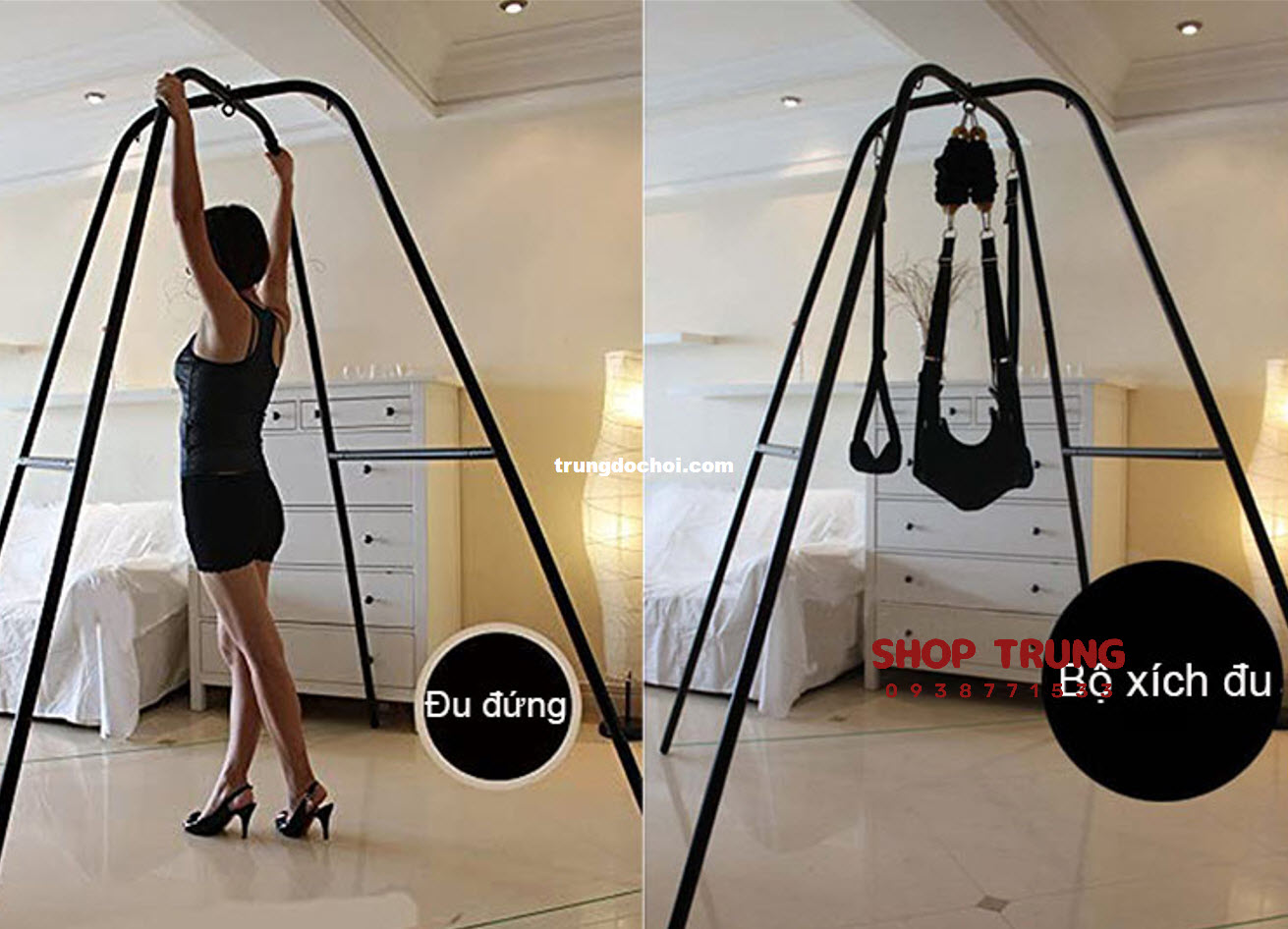 Trải Nghiệm Đỉnh Cao Đam Mê Với Bộ Xích Đu BDSM Sang Trọng